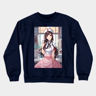 Beautiful anime nurse Crewneck Sweatshirt